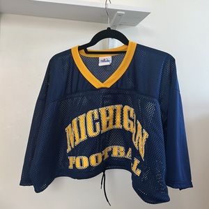 Michigan football cropped jersey